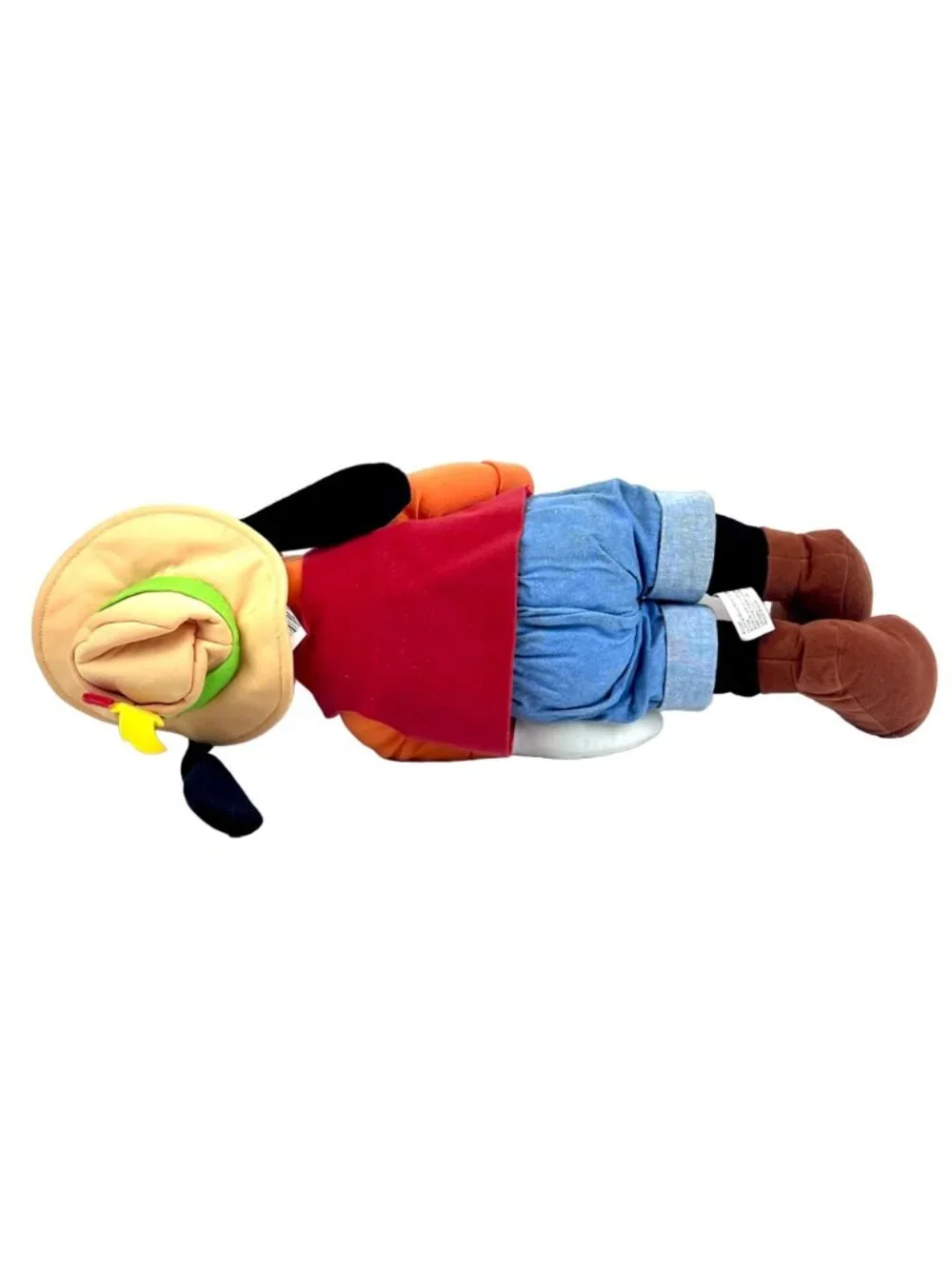 Goofy 20” Plush Toy Disney Parks Authentic Original Gone Fishing Outfit EUC
